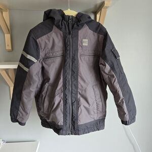 MEC Gray and Black Hooded Jacket